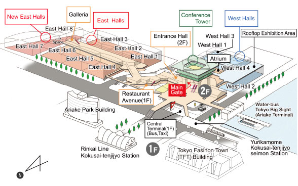Tokyo Big Sight Map
